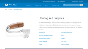 Hearing Aid Supplies for Audiologists & Clinics - Warner Tech Care - hearing aid supplier
