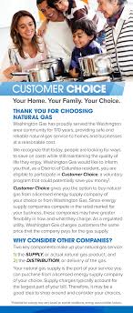 Customer Choice - Washington Gas - gas supplier