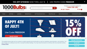 1000Bulbs.com - light bulb supplier