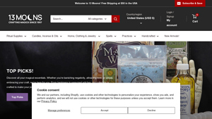 13 Moons | Shop Witchcraft Supplies & Wiccan Altar Tools - spiritual supplier