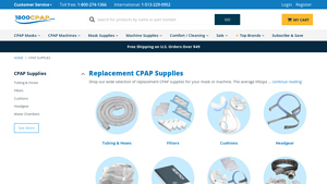 CPAP Supplies and Replacement Parts - 1800CPAP - best online cpap supplier