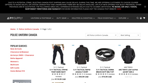 Police Uniform Canada - 911supply - police uniform supplier