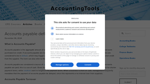 Accounts payable definition — AccountingTools - obligations to suppliers of goods accounting