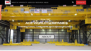 Overhead Crane & Hoist Manufacturer - Custom Cranes | Ace World Companies - overhead crane supplier