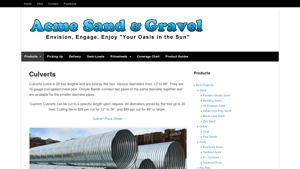 Culverts | Acme Sand & Gravel - culvert suppliers