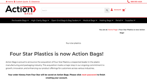 Four Star Plastics is now Action Bags! - Action Bags - plastic bag producers