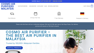 Cosmo Air Purifier | #1 Best Air Purifier in Malaysia - Cosmo Air ... - air purifier supplier