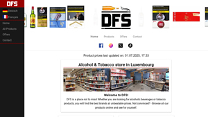 Alcohol & Tobacco shop with the cheapest prices of Luxembourg - liquor supplier