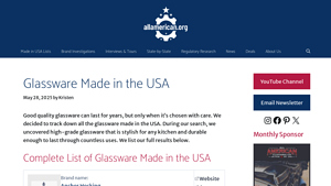 6+ Glassware Manufacturers Made in the USA - AllAmerican.org - mason jar supplier