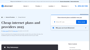 Best Cheap Internet Providers 2025 | Plans from $19.99 - Allconnect - best internet supplier