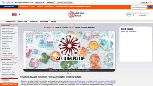 Austrian Crystal Wholesale Online Shop, Allium Blue - supplier of beads