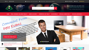 Australia Pool/Billiards & Game Tables Supplier - All Table Sports ... - pool table supplier