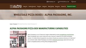 Wholesale Pizza Boxes | Alpha Packaging, Inc - pizza box supplier
