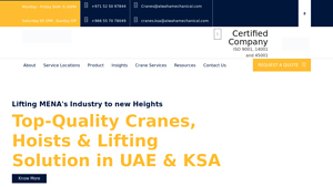 Al Waha Cranes | Industrial Lifting Solutions in UAE & MENA - overhead crane supplier