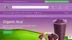 Organic Acai Berry Wholesale - Amazon Power - acai bowl supplier