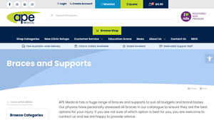 Braces and Supports - Australian Physiotherapy Equipment - medical back brace supplier