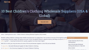 10 Best Children's Clothing Wholesale Suppliers (USA & Global) - children's clothes supplier