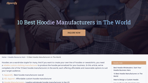 10 Best Hoodie Manufacturers Worldwide - Appareify - hoodie supplier