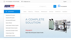Aquapro LLC Best RO Water Purifier & Filter Supplier in UAE - water purifier supplier