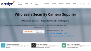 Security Camera Supplier, Video Surveillance Systems Supplier | Arcdyn - wholesale suppliers for security cameras
