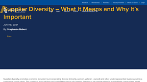 Supplier Diversity - What It Means and Why It's Important - diversity supplier