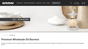 Oil Burners & Wax Warmers Wholesale | Candle Warmers in Bulk - Aromar - wax warmer supplier