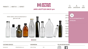 Arthur Holmes - bottle supplier