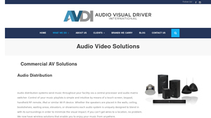 Audio Video Solutions - AUDIO VISUAL DRIVER INTERNATIONAL - video conferencing equipment supplier