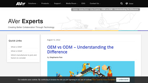 OEM vs ODM - Understanding the Difference - AVer USA - odm supplier