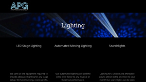 Stage Lighting Equipment Supplier - Avid Production Group - stage lighting equipment supplier