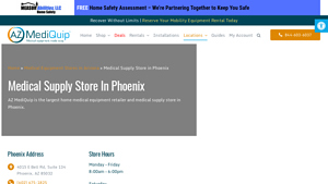 Phoenix Medical Supply Store | Largest DME Retailer - AZ MediQuip - medical supplier store