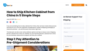 How to Ship Kitchen Cabinet from China in 5 Simple Steps - kitchen cabinet supplier china