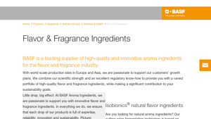 Flavor & Fragrance - BASF - flavours fragrances and aroma supplier