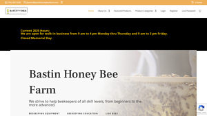 Bastin Honey Bee Farm | Indiana Beekeeping Supplies - honey bee supplier
