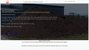 Bayou Sand & Gravel - Bulk Sand, Topsoil, Garden Soil, Gravel, Crushed ... - dirt supplier