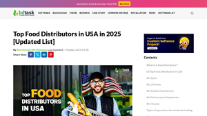 Top Food Distributors in USA in 2025 [Updated List] - Bdtask - food supplier companies