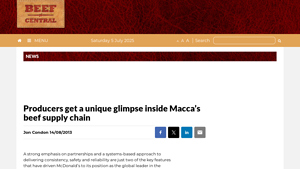 Producers get a unique glimpse inside Macca's beef supply chain - mcdonald's suppliers