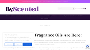 Fragrance Oils - BeScented Soap and Candle Making Supplies - scented oil supplier