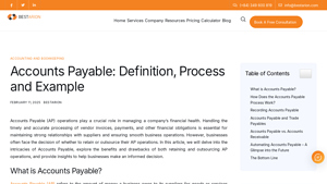Accounts Payable: Definition, Process and Example - Bestarion - obligations to suppliers of goods accounting