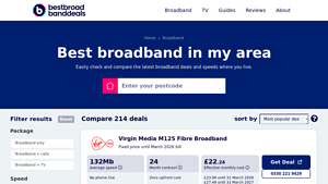 Best Broadband In My Area | Check Your Postcode - Cable.co.uk - best internet supplier