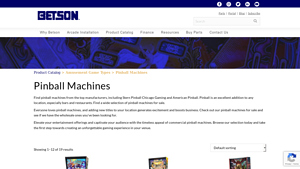 Buy Commercial Pinball Machines for Arcades & Game Rooms | Betson - pinball machine supplier