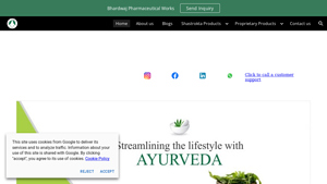 Home [www.bhardwajpharmaceuticalworks.co.in] - ayurvedic medicine supplier