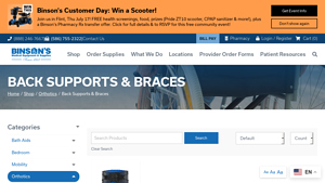 Back Supports & Braces | Binson's Medical Equipment & Supplies - medical back brace supplier