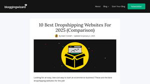 10 Best Dropshipping Websites For 2025 (Comparison) - Blogging Wizard - drop shipping supplier platforms with storefront