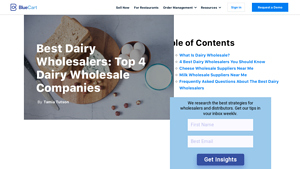 Best Dairy Wholesalers: Top 4 Dairy Wholesale Companies - BlueCart - dairy supplier