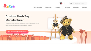 Leading Custom Plush Toy Manufacturer | Bobo's - plush toy supplier