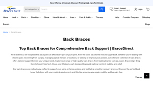 Premium Back Braces - Ultimate Comfort - Brace Direct - medical back brace supplier