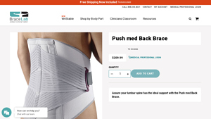 Push med Back Brace - medical back brace supplier