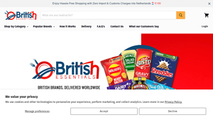 British Supermarket Delivering Worldwide | British Essentials - british food supplier