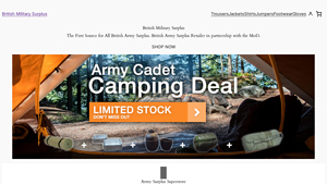 British Military Surplus - British Army Surplus Retailer in partnership ... - army supplier